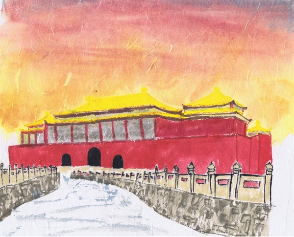 Chinese Brush Painting - Forbidden City