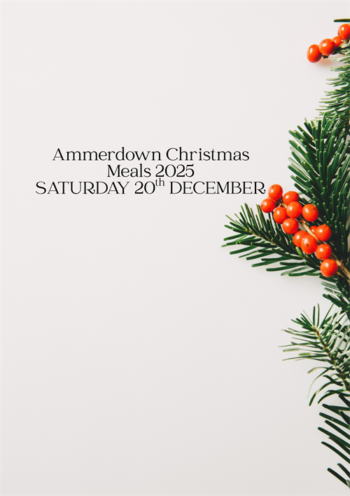 Ammerdown Christmas Meal  Saturday 20th December