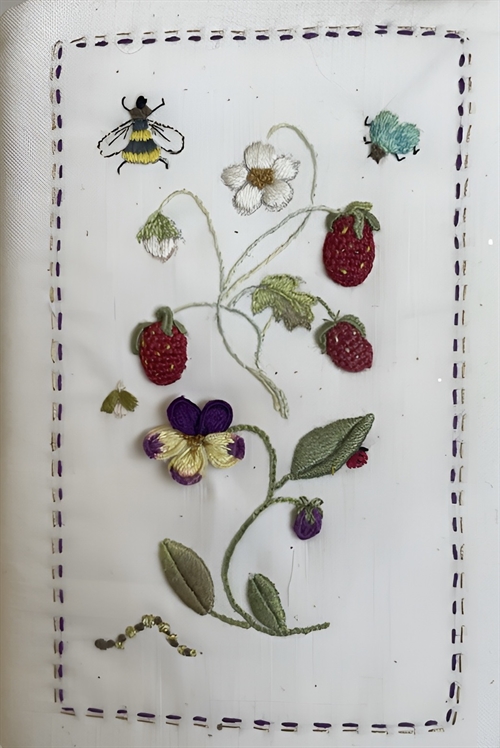 Stumpwork Flowers from an English Garden