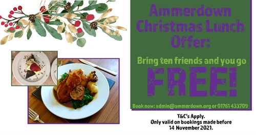 Ammerdown Christmas Lunch Offer Ammerdown Christmas Lunch Offer