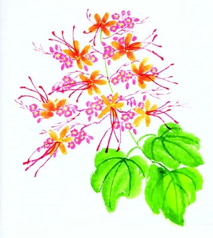 Chinese Brush Painting - Pagodas and Temples