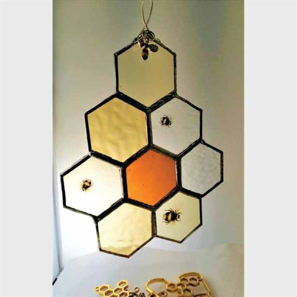 Beehives in Stained Glass