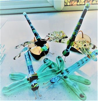 Fused Glass Dragonflies