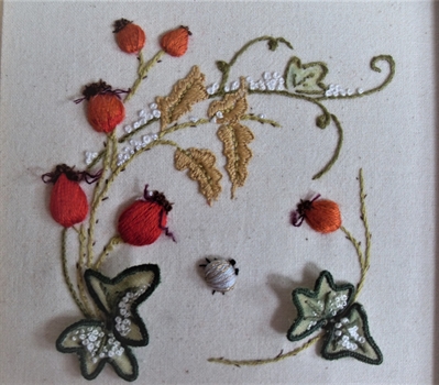 Autumn Delights Stumpwork Embroidery