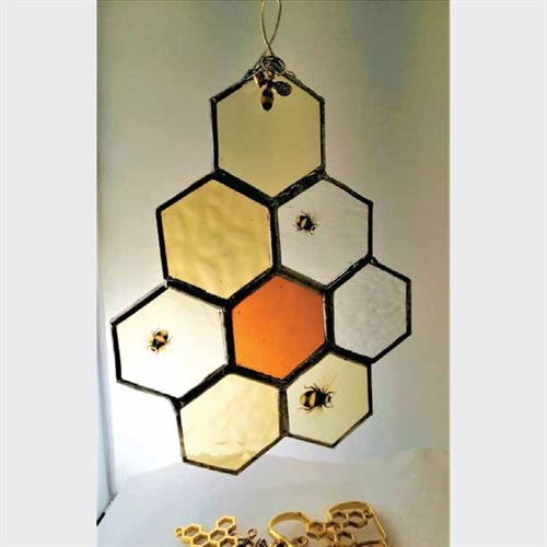 Beehives in Stained Glass Beehives in Stained Glass