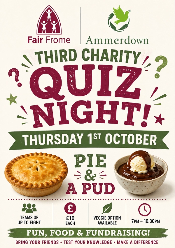 Ammerdown Chairty Quiz Night for Fair Frome